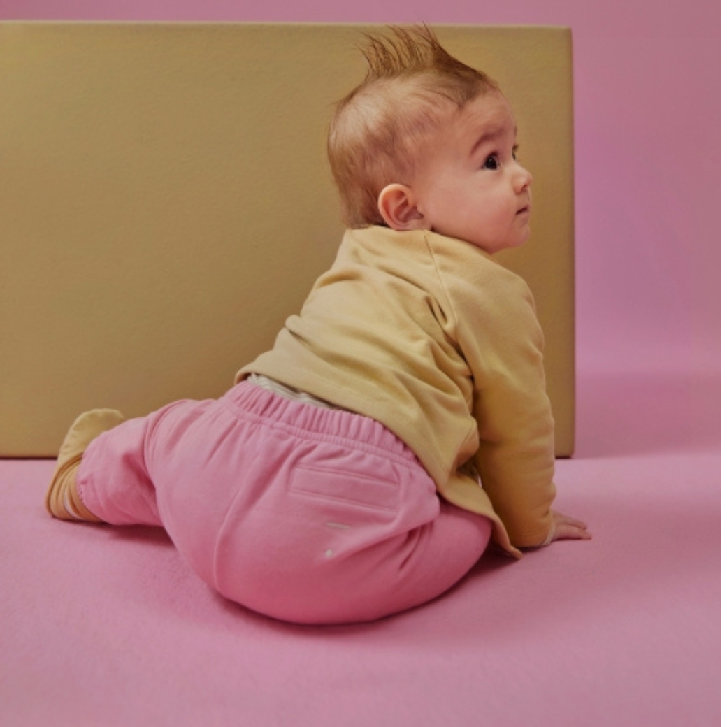 GRAY LABEL Tepláčky pro miminko GOTS - Bubblegum Velikost: 9-12m