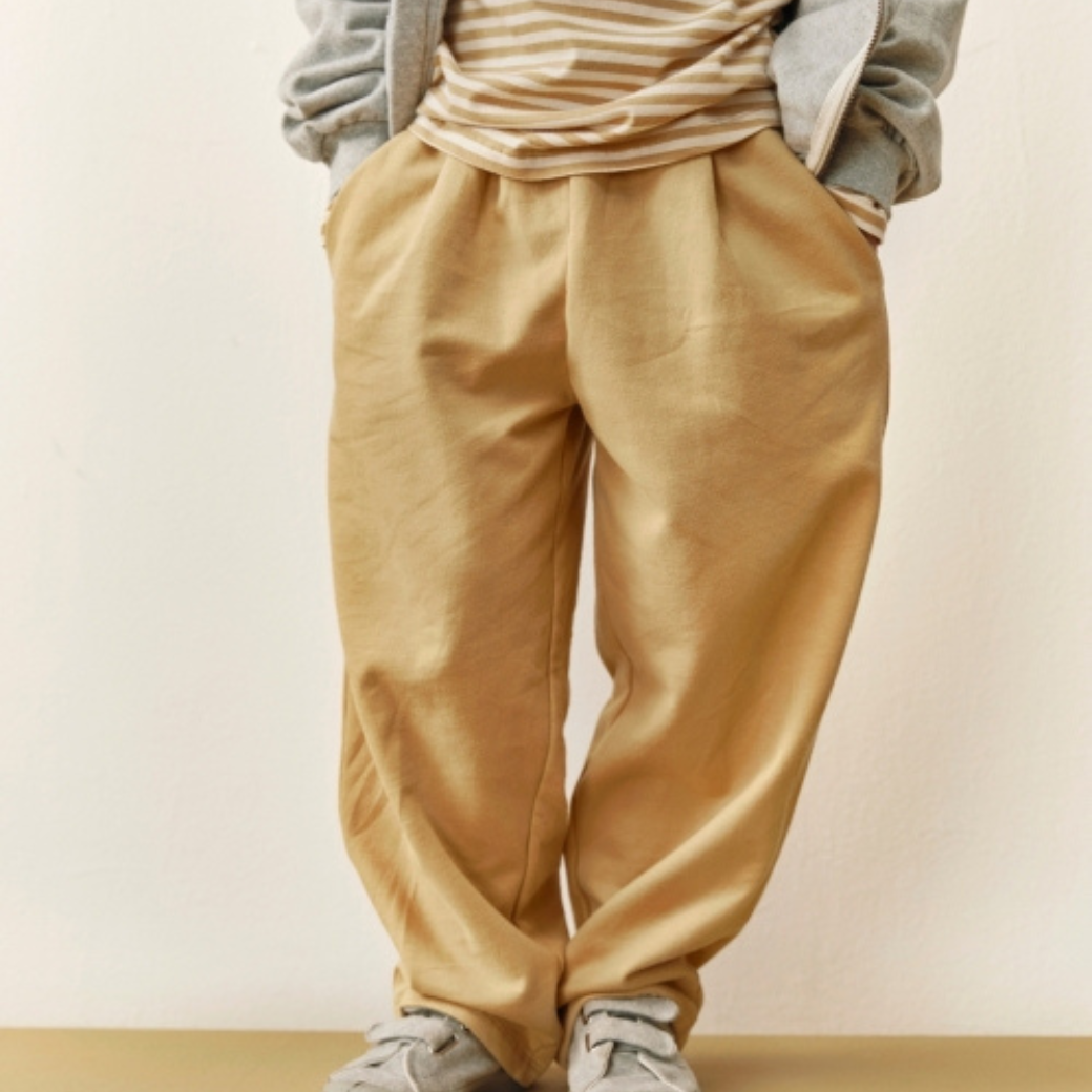 GRAY LABEL Kalhoty Baggy Oversized GOTS - Cookie Velikost: 7-8Y