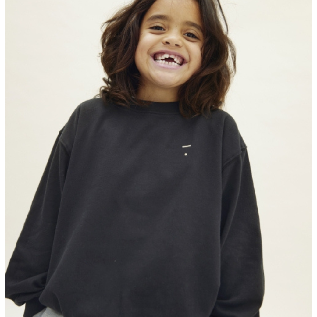 GRAY LABEL Mikina GOTS - Pirate Black Velikost: 7-8Y