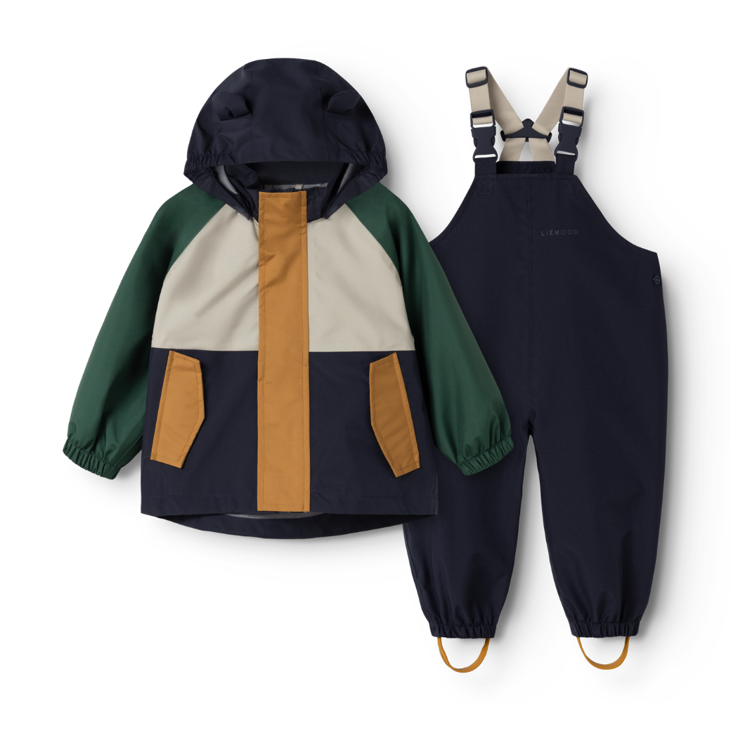 LIEWOOD Set do deště Manu - Garden green multi mix Velikost: 98
