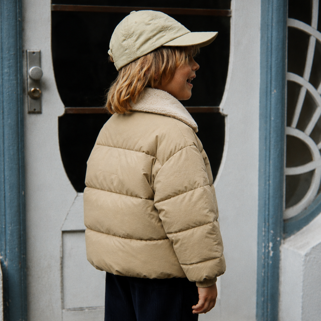 KONGES SLOJD Zimní bunda ALPI COLLAR - PALE OLIVE GREEN Velikost: 5y