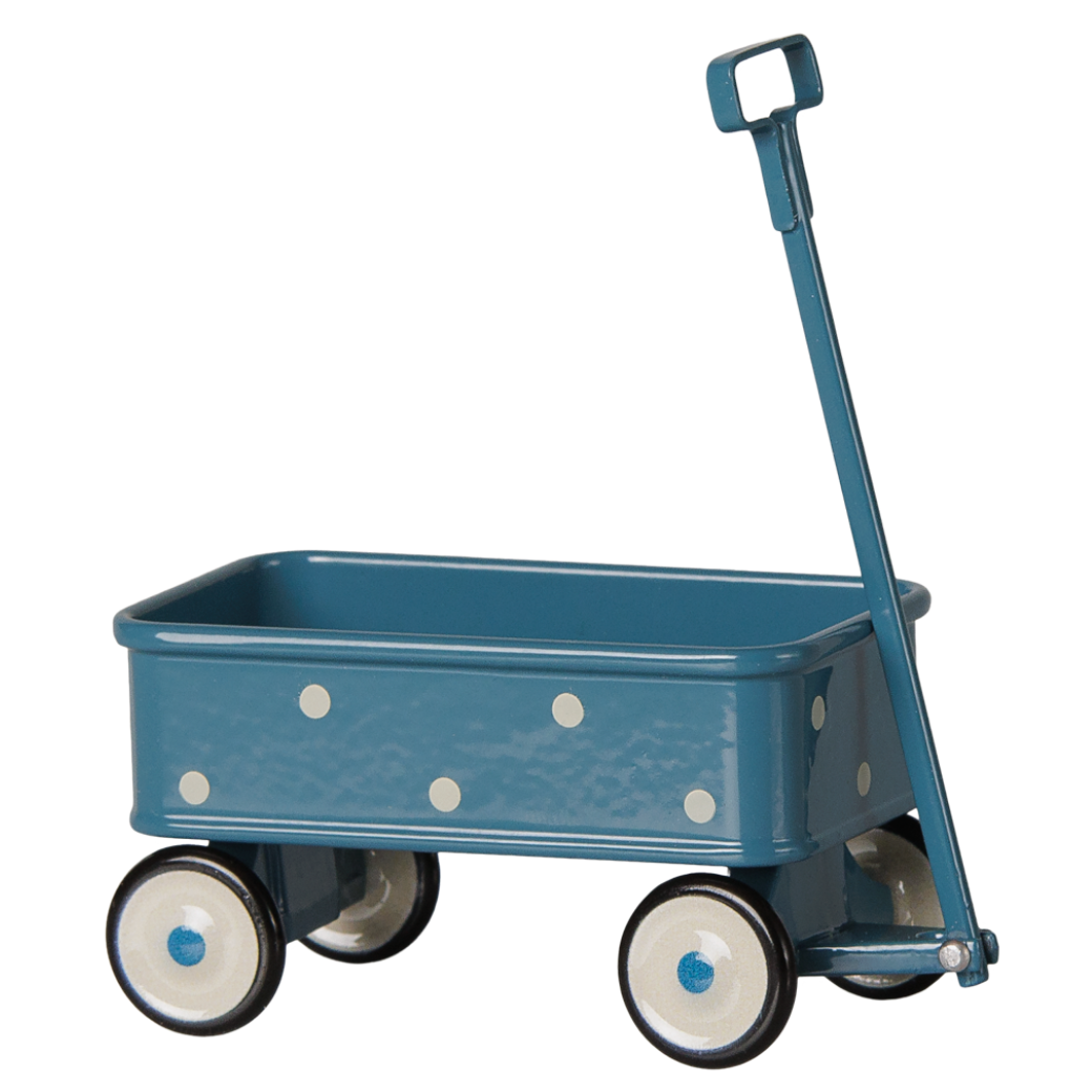 MAILEG Kovový vozík pro myšky - Blue S26