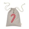 Gift Bag Candycane embroidery Beige (primary)