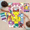 Poppik sticker poster pop art pixel gommettes jeu educatif kids play and learn