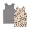 KS5892 BASIC 2 PACK TANKTOP GOTS ELEFANTASTIC SLEET Main