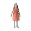 MAILEG Plaid bunny dress - size 5