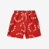 BOBO CHOSES Plavecké Bermudy - Circle all over RED
