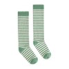 GRAY LABEL Dlouhé ponožky GOTS - Bright Green / Cream
