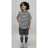 GRAY LABEL Oversize tričko GOTS / Blue Grey - Off White