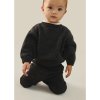GRAY LABEL Pletené kalhoty pro miminka RWS - Nearly Black Melange
