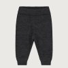 GRAY LABEL Pletené kalhoty pro miminka RWS - Nearly Black Melange