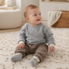 GRAY LABEL Baby Sweatshirt GOTS - Grey Melange