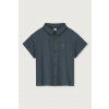 GRAY LABEL T-shirt with collar GOTS Blue Grey