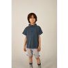 GRAY LABEL T-shirt with collar GOTS Blue Grey
