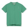 GRAY LABEL Baby Triko S/S Henley GOTS - Bright Green