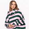 VIVI MARI Kabát do deště Bolt stripes Green/rosé