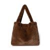 STUDIO NOOS Taška mom bag - Faux fur - Brown