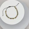 ANISE Bracelet Stones gold - Garnet green