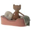 MAILEG Dog/cat bed - coral small