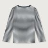 GRAY LABEL Triko L/S GOTS - Blue Grey - Off White