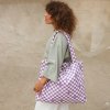 STUDIO NOOS Taška mom-bag Violet Checkerboard