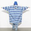 VIVI MARI Raincoat Bold stripes blue/sand
