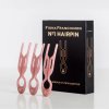 FIONA FRANCHIMON Sada tří vlasových spon - NO.1 Hairpin - SeaShell Pink