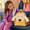 MOULIN ROTY Plush backpack dog - yellow Puce & Pilou