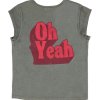SISTERS DEPARTMENT  Dámské tričko - Grey "oh yeah" print