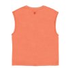 SISTERS DEPARTMENT Sleeveless t-shirt w/ round neck | Peach w/ "pizza" print