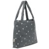 STUDIO NOOS Taška mom bag - Denim Grey Hearts