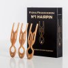 FIONA FRANCHIMON Sada tří vlasových spon - NO.1 Hairpin - Smooth caramel