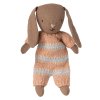 MAILEG Zajíček Micro - Brown/Dusty rose S25