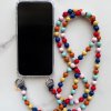 LE STUDIO Korálkový popruh na telefon - dlouhý barevný