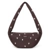 STUDIO NOOS Taška Cross body Puffy Mini -  Brown Hearts