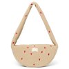 STUDIO NOOS Taška Cross body Teddy Mini - Ecru Hearts
