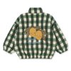 KONGES SLOJD Bunda JODY TEDDY - GREEN CHECK