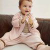 GRAY LABEL Kardigan pro miminka GOTS - Faded Pink