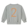 GRAY LABEL Narozeninová mikina GOTS - Grey Melange - Melon