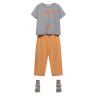 GRAY LABEL Triko Oversize GOTS - Stone Grey - Melon