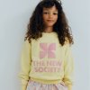 THE NEW SOCIETY Mikina TNS Logo - Soft Lemon