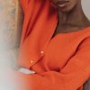 NATHAEL PARIS  Kardigan oboustranný - Tangerine