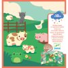 DJECO Přemístitelné samolepky Zvířata na farmě
