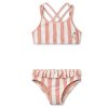 LIEWOOD Dívčí plavky Belle Stripe - Coral blush / creme de la creme stripe