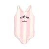KONGES SLOJD Dívčí plavky POMIA - CANDY ROSE STRIPE
