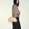FREYA ESTEPHAN Kožená kabelka medium -  Beige
