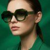 MINUE OPTICIANS Sluneční brýle BOLDEN OLIVE
