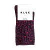 KLUE Třpytivé ponožky Lyocell Leopard Burgundy 36 -40