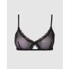 UNDERSTATEMENT Podprsenka Mesh Triangle Bralette Black
