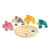 DJECO Dřevěné vkládací puzzle Rondo Leo